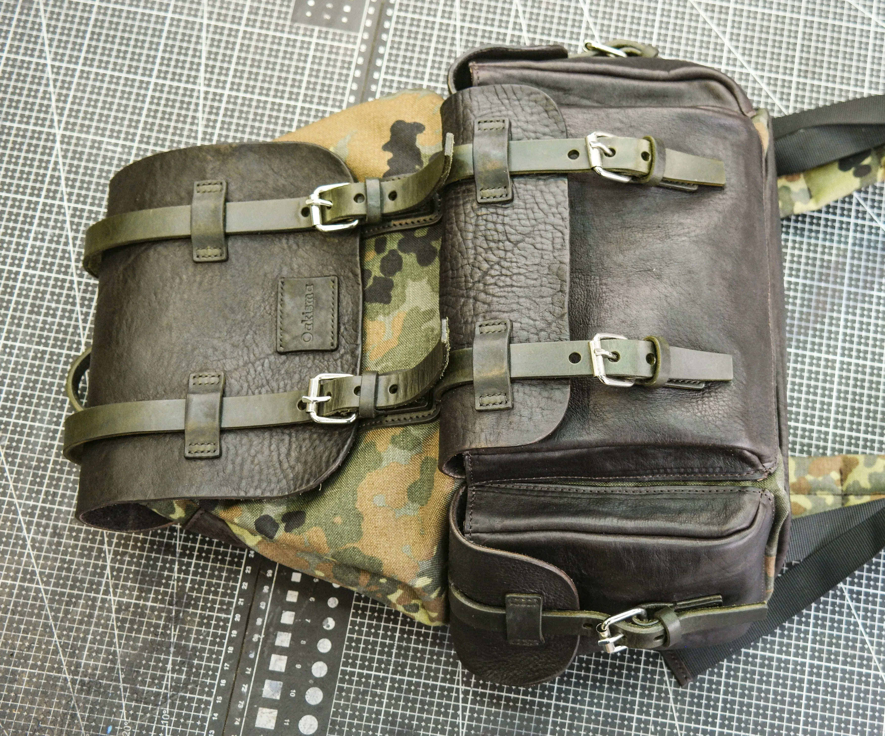 【Backpack pattern】 CORDURA camouflage cowhide backpack pattern