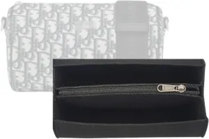 Bag Organizer for Dior Roller Messenger bag |Handmade Custom Bag Insert|2mm Felt Bag Liner|Women Handbag Shaper (Style B-Blue, Small)