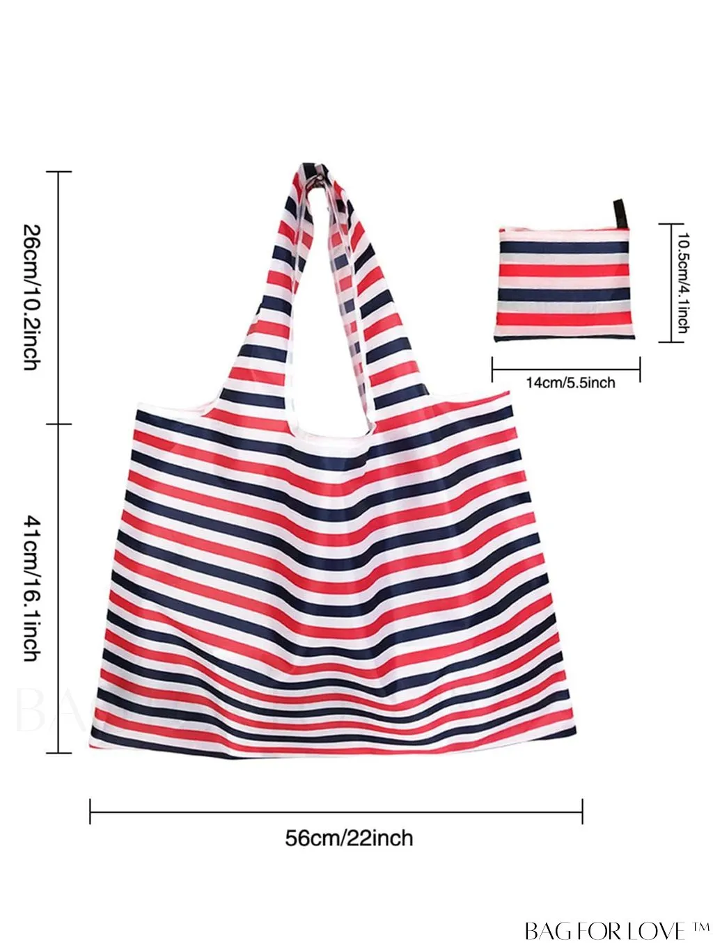 BagForLove - Foldable Fashion Print Shopping Bag - Convenient Handbag for Travel and Grocery Shopping