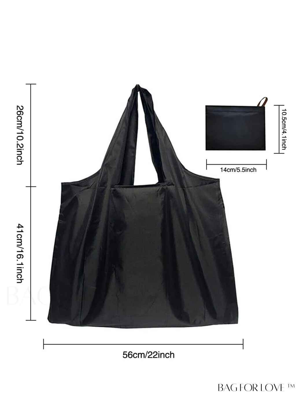BagForLove - Foldable Fashion Print Shopping Bag - Convenient Handbag for Travel and Grocery Shopping