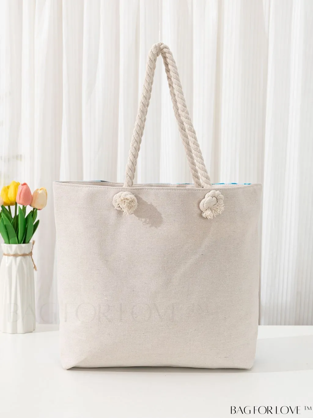 BagForLove - Geometric Pattern Large Capacity Tote Bag for Casual Vacations