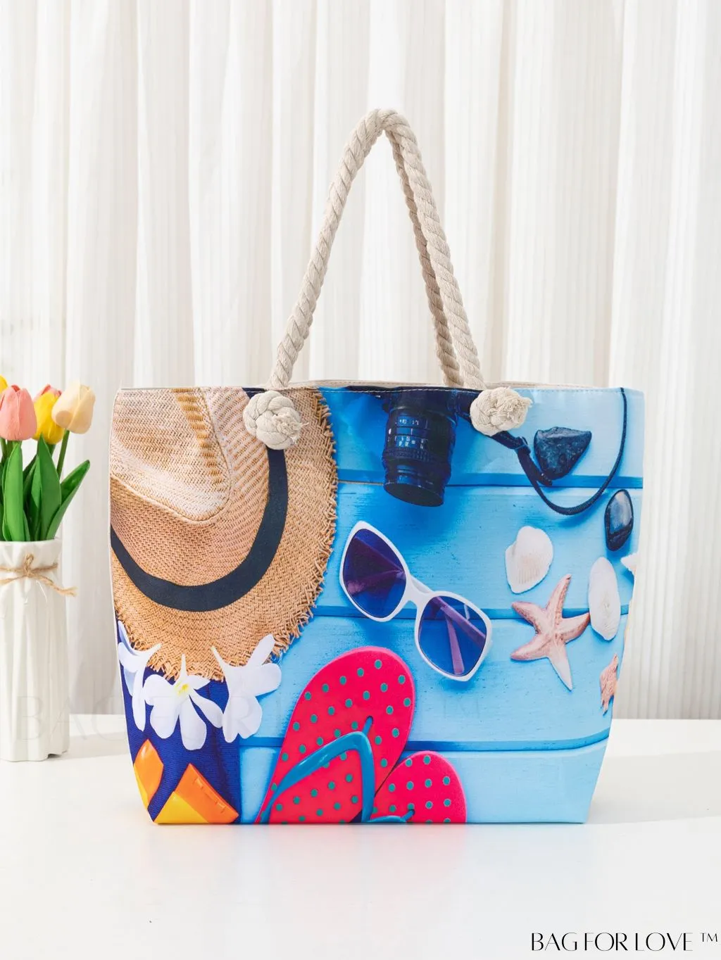 BagForLove - Geometric Pattern Large Capacity Tote Bag for Casual Vacations