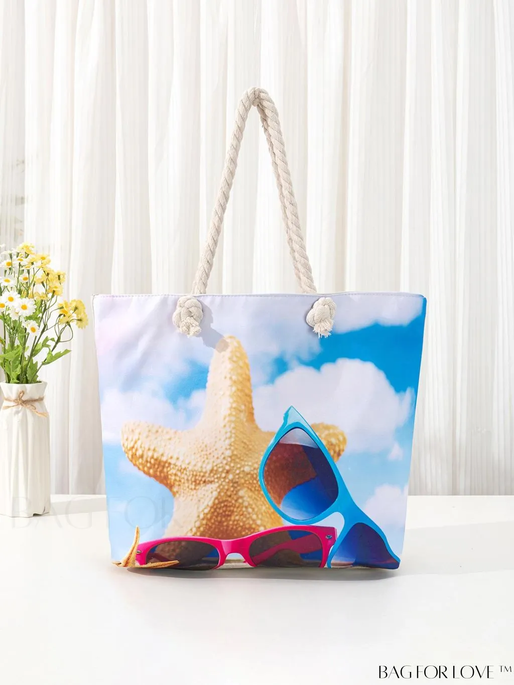 BagForLove - Geometric Pattern Large Capacity Tote Bag for Casual Vacations