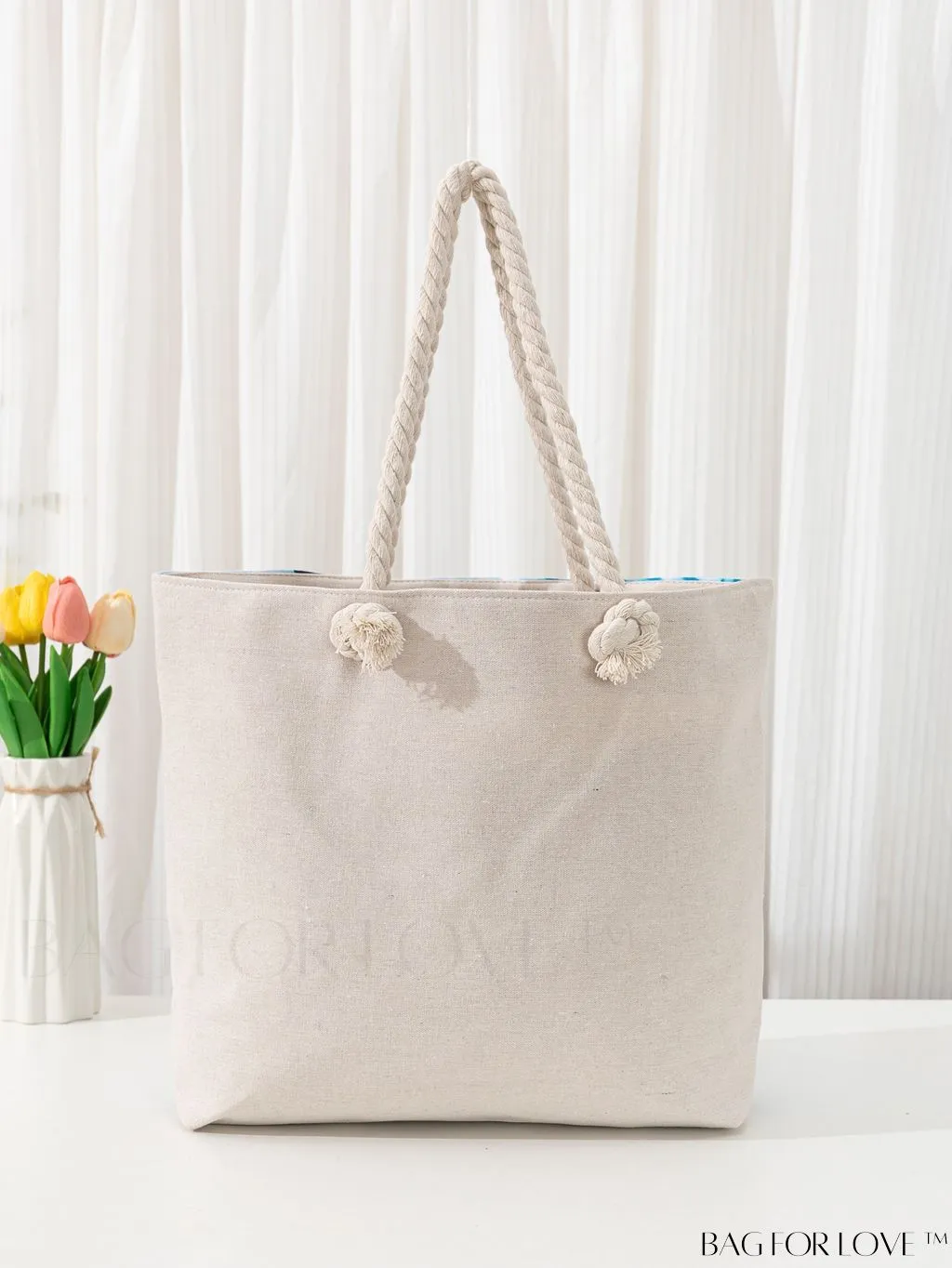 BagForLove - Geometric Pattern Large Capacity Tote Bag for Casual Vacations
