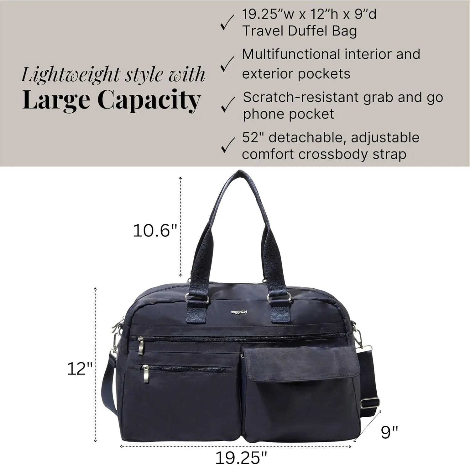 Baggallini Modern Everywhere Travel Duffel