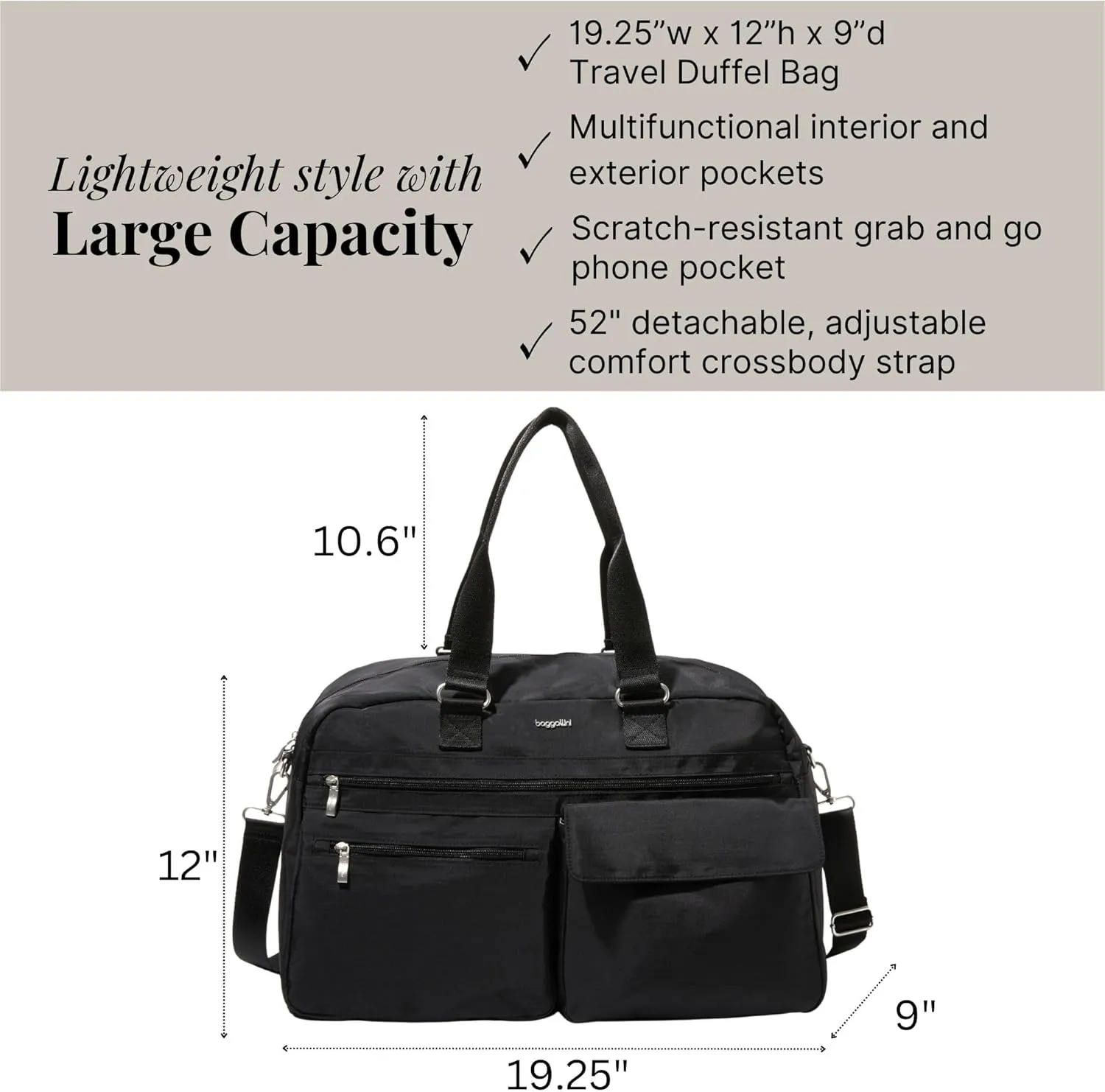 Baggallini Modern Everywhere Travel Duffel