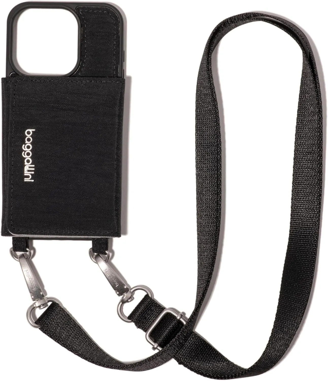 Baggallini On The Go iPhone Card Case Crossbody - Lightweight iPhone Case Designed for iPhone 13, iPhone 14, iPhone 15 and iPhone 15 Pro
