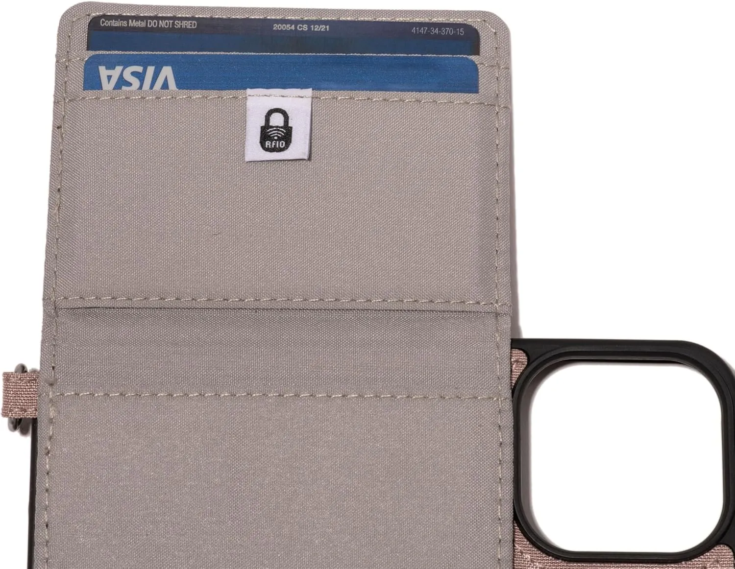 Baggallini On The Go iPhone Card Case Crossbody - Lightweight iPhone Case Designed for iPhone 13, iPhone 14, iPhone 15 and iPhone 15 Pro