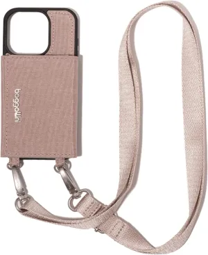 Baggallini On The Go iPhone Card Case Crossbody - Lightweight iPhone Case Designed for iPhone 13, iPhone 14, iPhone 15 and iPhone 15 Pro