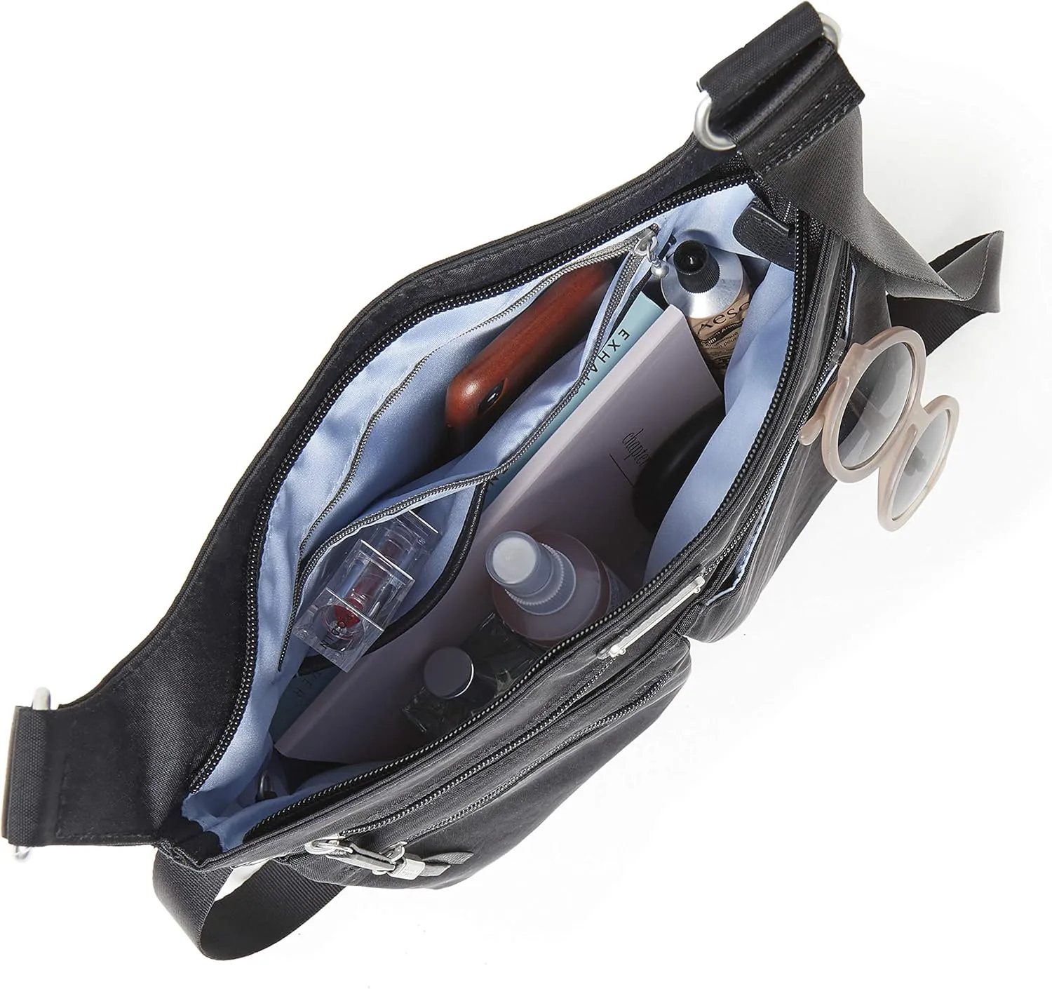Baggallini On Track Crossbody with RFID Phone Wristlet