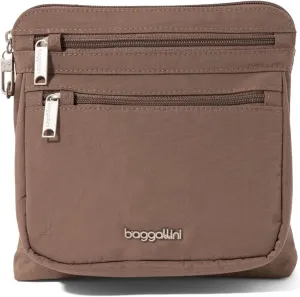 Baggallini Securtex Anti-Theft Crossbody Travel Purse with RFID Card Slots, Locking Zippers & Cut-Resistant Strap