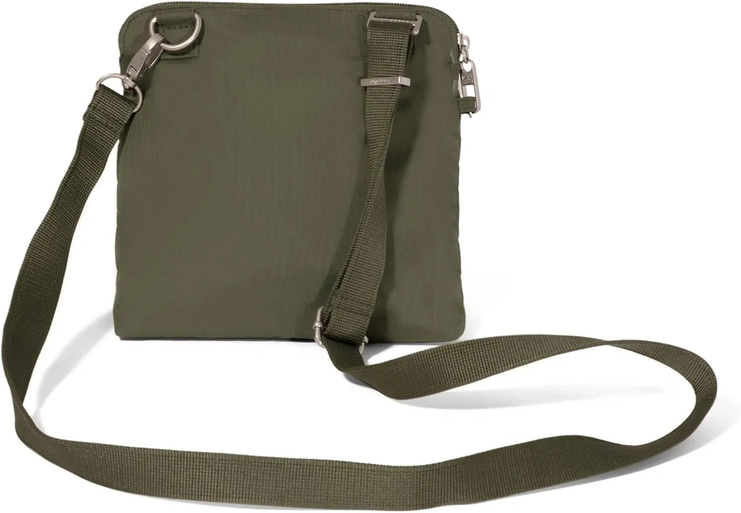 Baggallini Securtex Anti-Theft Crossbody Travel Purse with RFID Card Slots, Locking Zippers & Cut-Resistant Strap