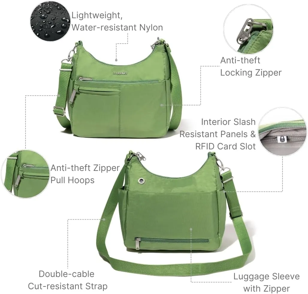 Baggallini Securtex Anti-Theft Free Time Crossbody Bag