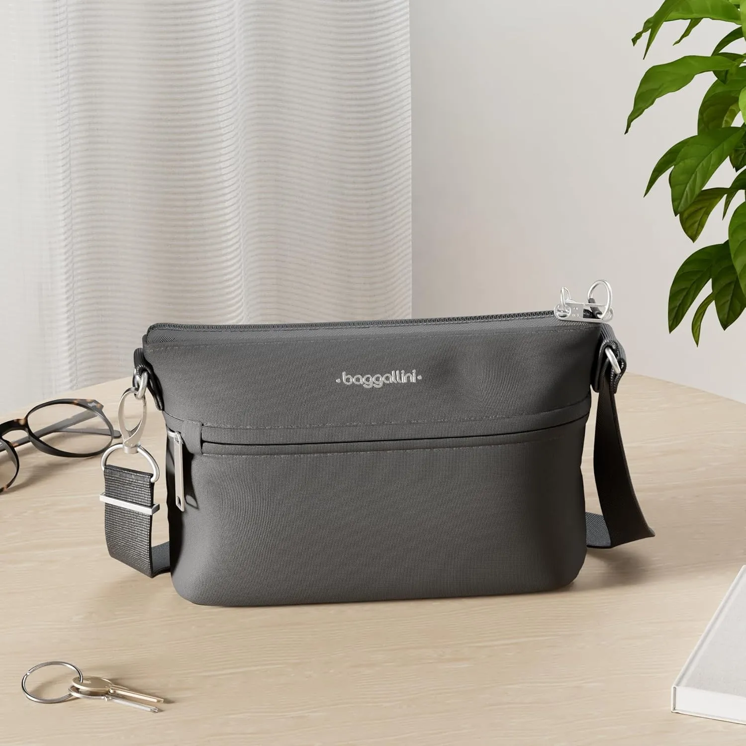 Baggallini Securtex Anti-Theft Memento Crossbody Bag