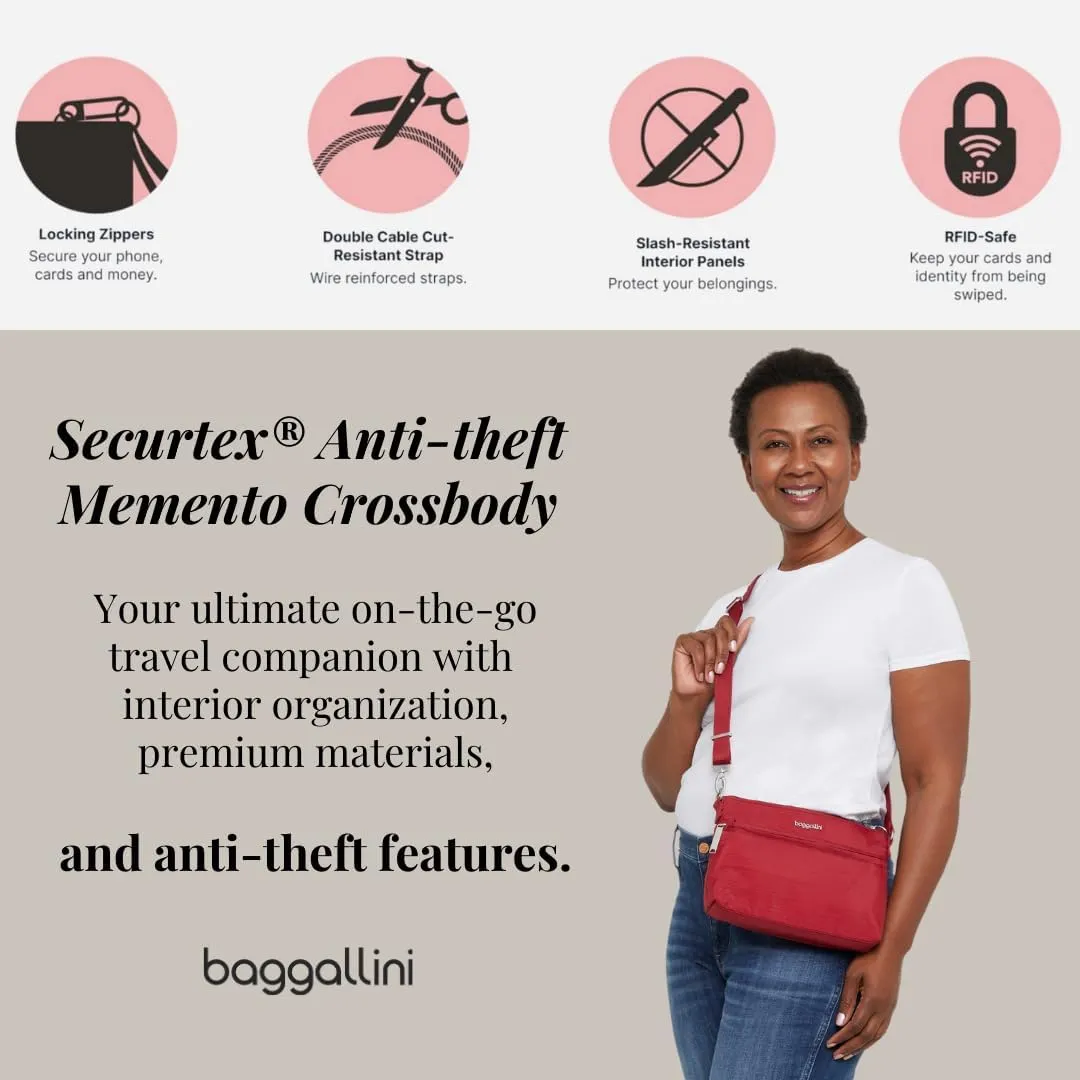 Baggallini Securtex Anti-Theft Memento Crossbody Bag