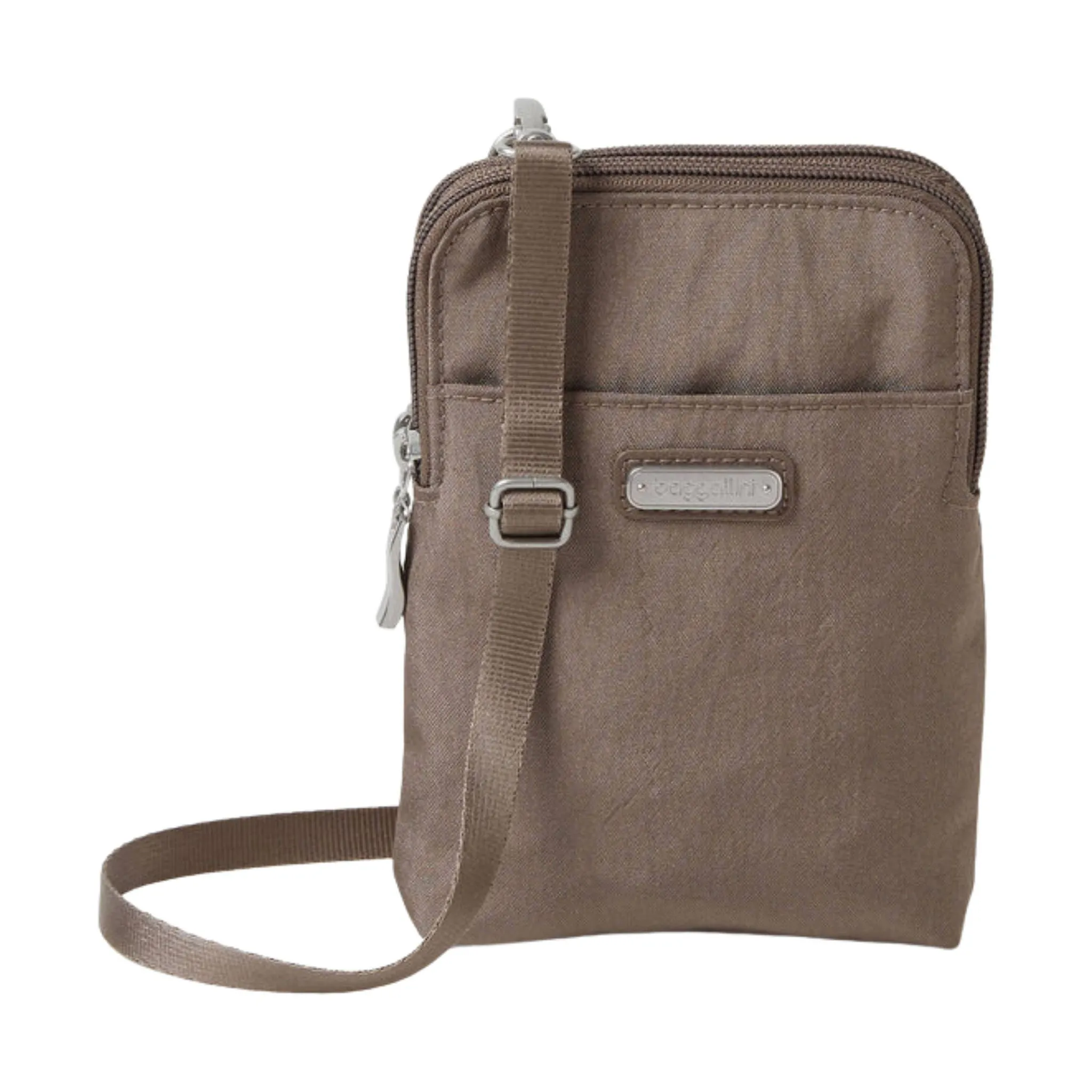 Baggallini Take Two RFID Bryant Crossbody - Portobello Shimmer