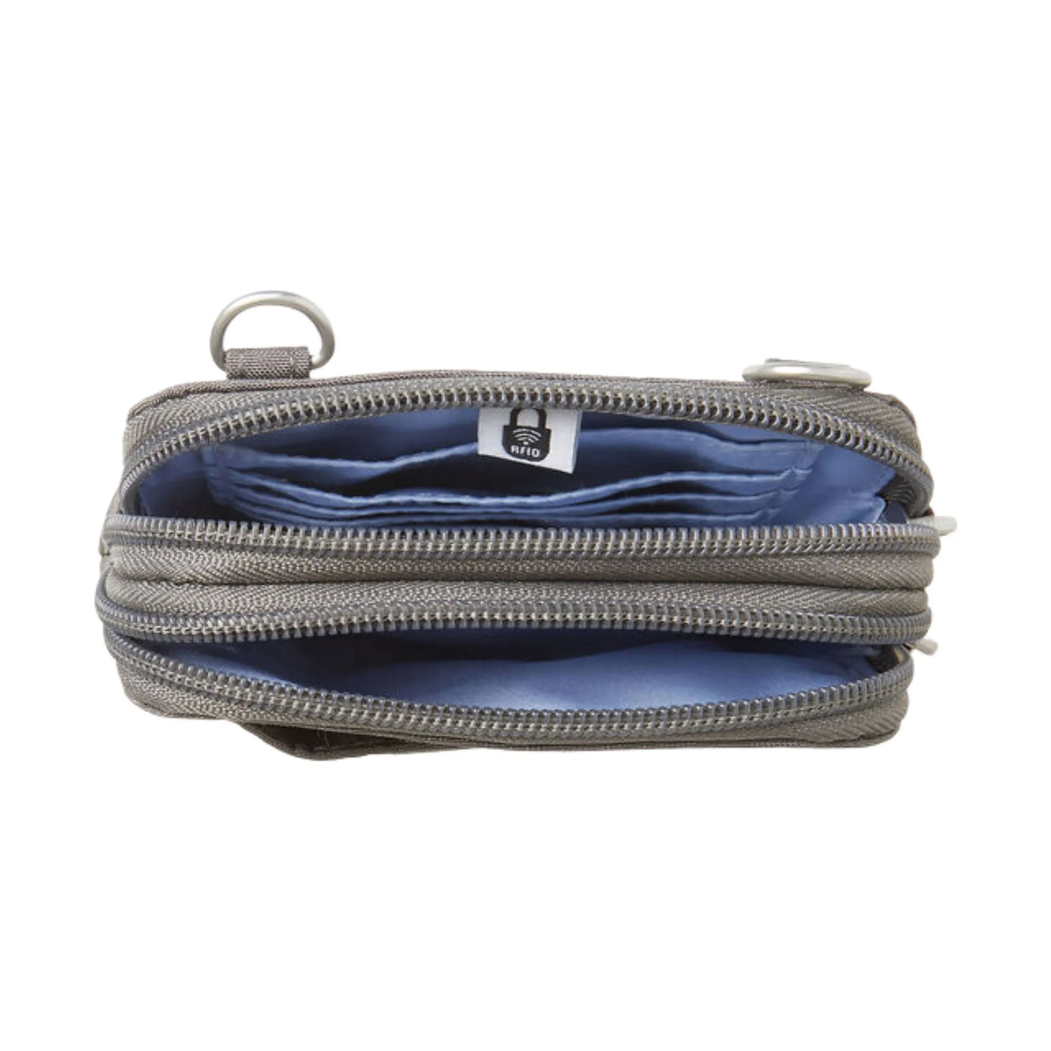 Baggallini Take Two RFID Bryant Crossbody - Sterling Shimmer