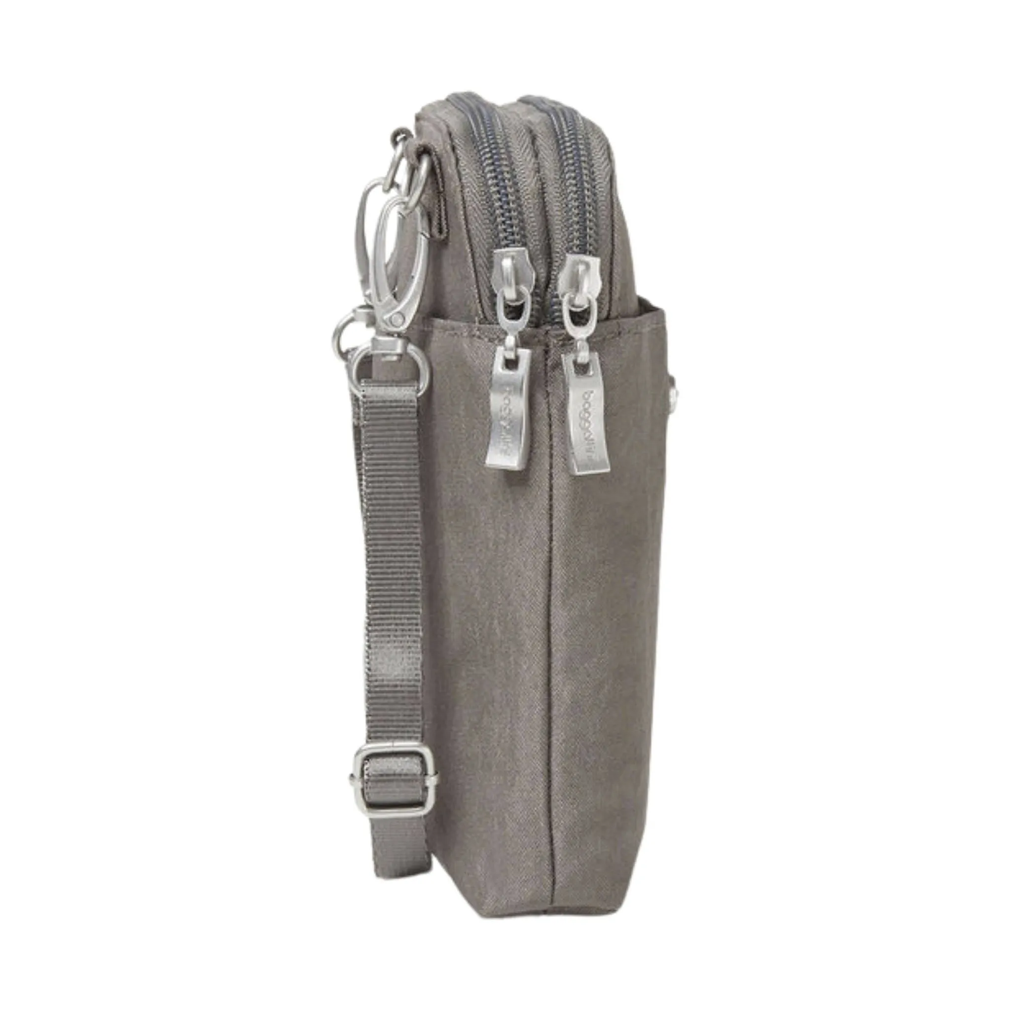 Baggallini Take Two RFID Bryant Crossbody - Sterling Shimmer