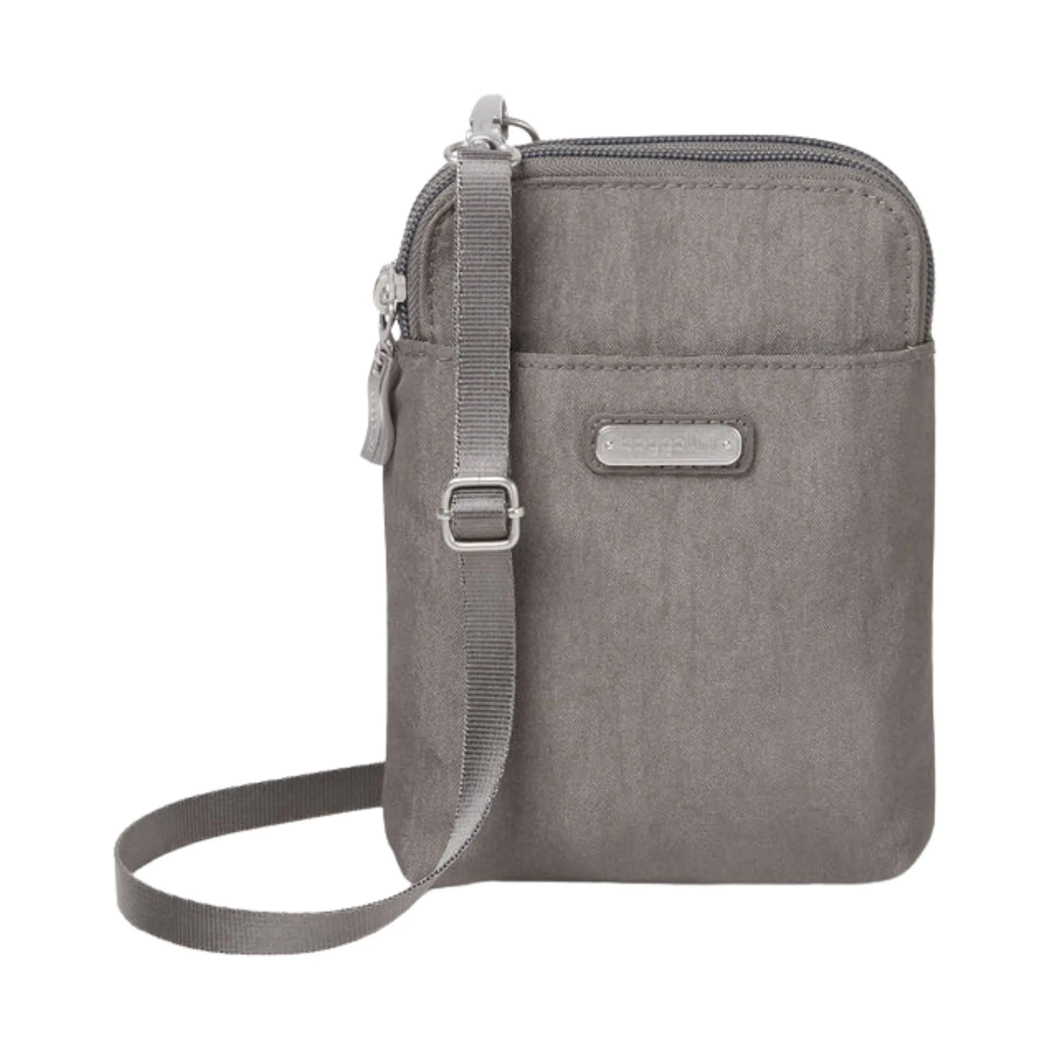 Baggallini Take Two RFID Bryant Crossbody - Sterling Shimmer
