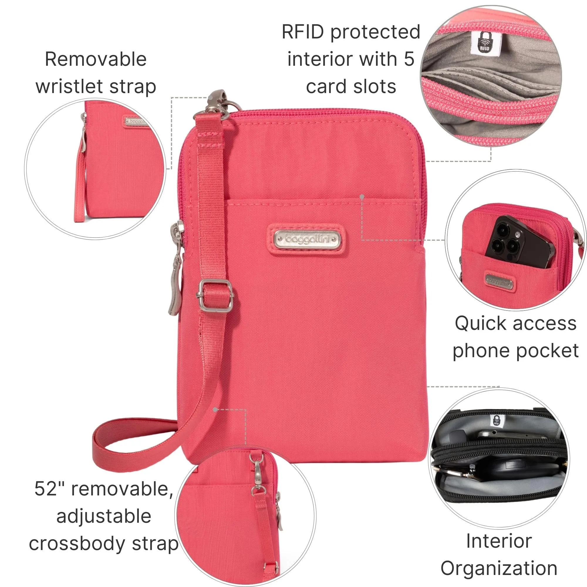 Baggallini The New Classic Collection Take Two RFID Bryant Crossbody