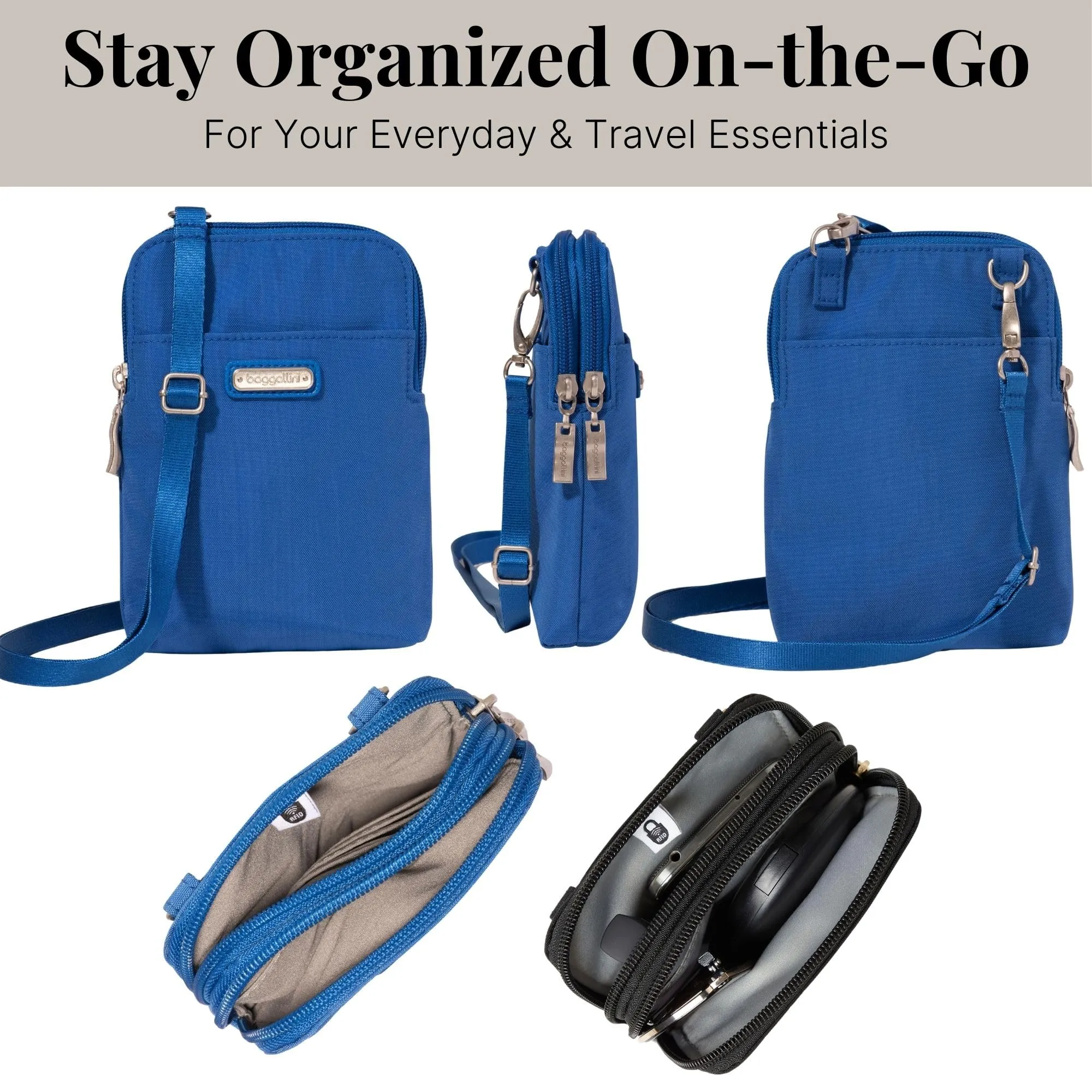 Baggallini The New Classic Collection Take Two RFID Bryant Crossbody