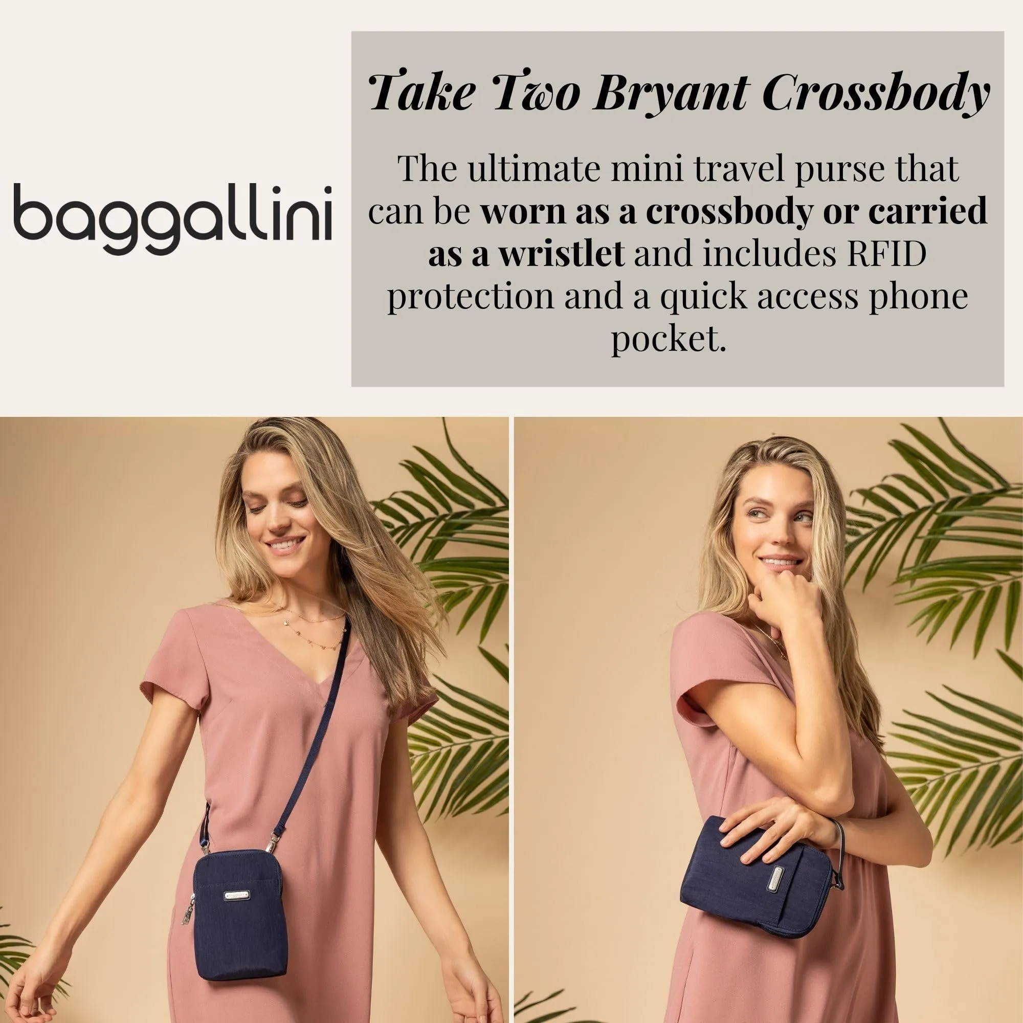 Baggallini The New Classic Collection Take Two RFID Bryant Crossbody