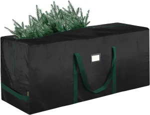 BALEINE 9 ft Christmas Tree Storage Bag, Heavy Duty Extra Large Artificial Christmas Tree Bag with Reinforced Handles and Dual Zippers Wide Opening (Black, 9 ft)
