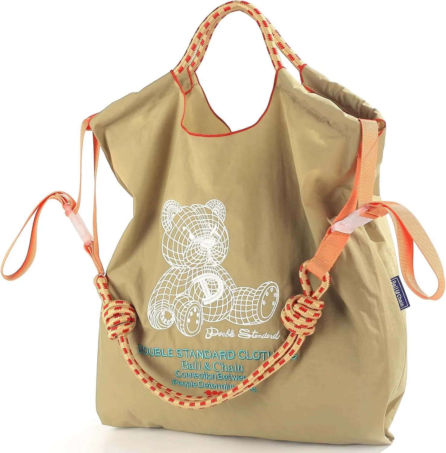 Ball&Chain Tote Bag for Women, Foldable Tote Bag With Handle Large Shoulder Bag Handbag for Travel, Work