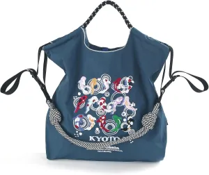 Ball&Chain Tote Bag With Embroidery Koi Fish，Personalized Present Bag Everything Tote Bag with Compartments