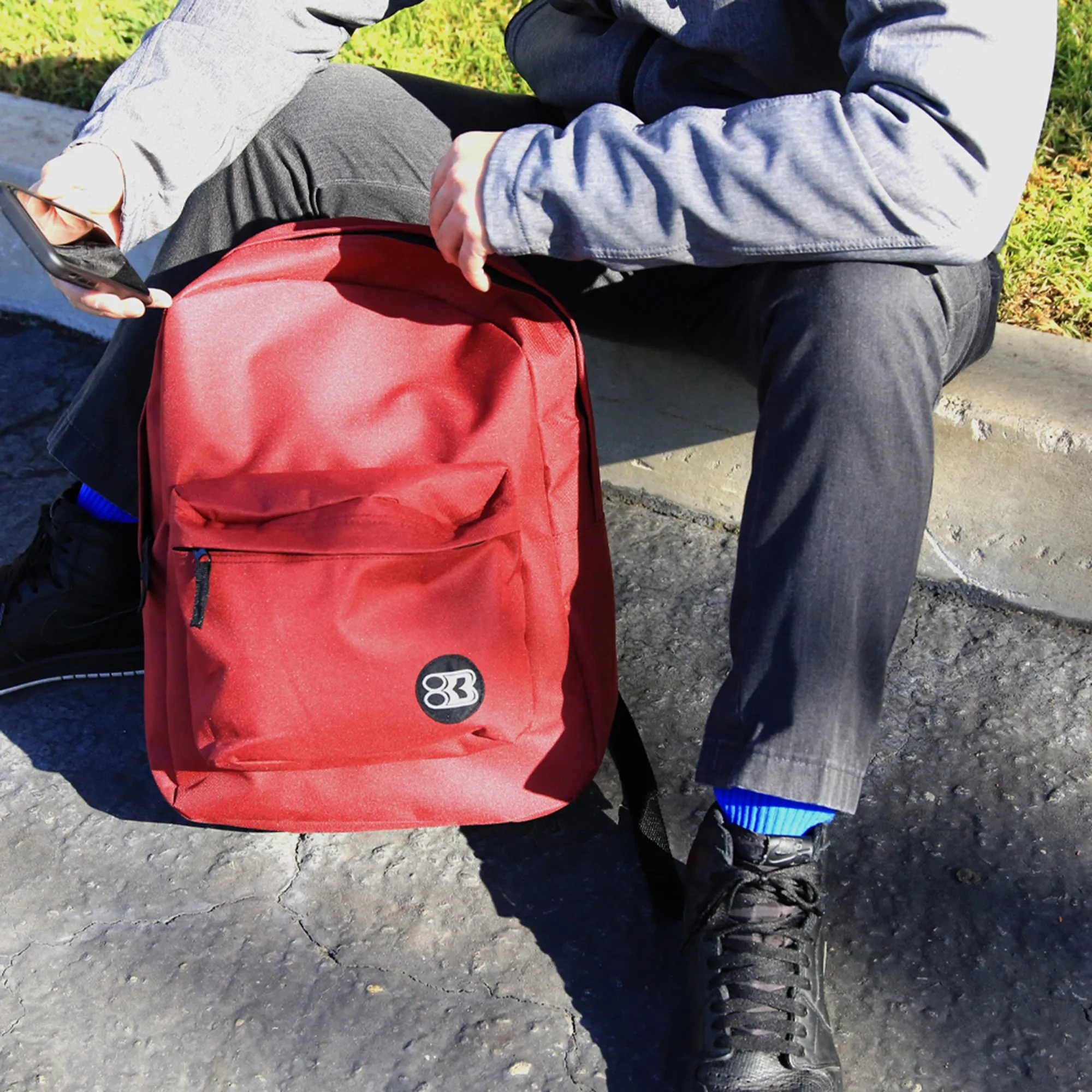 Basic 16" Lime Green Backpack