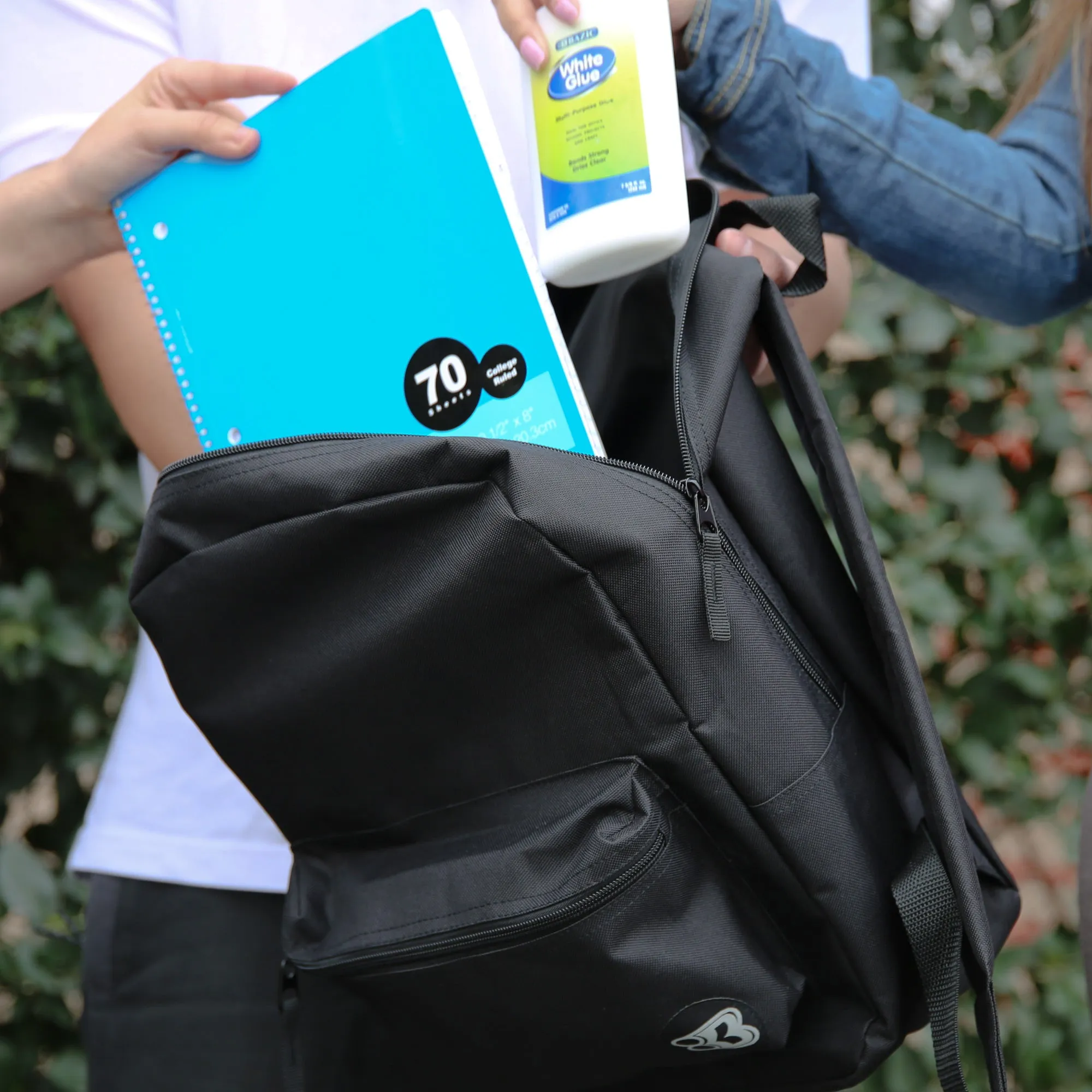 Basic 16" Lime Green Backpack