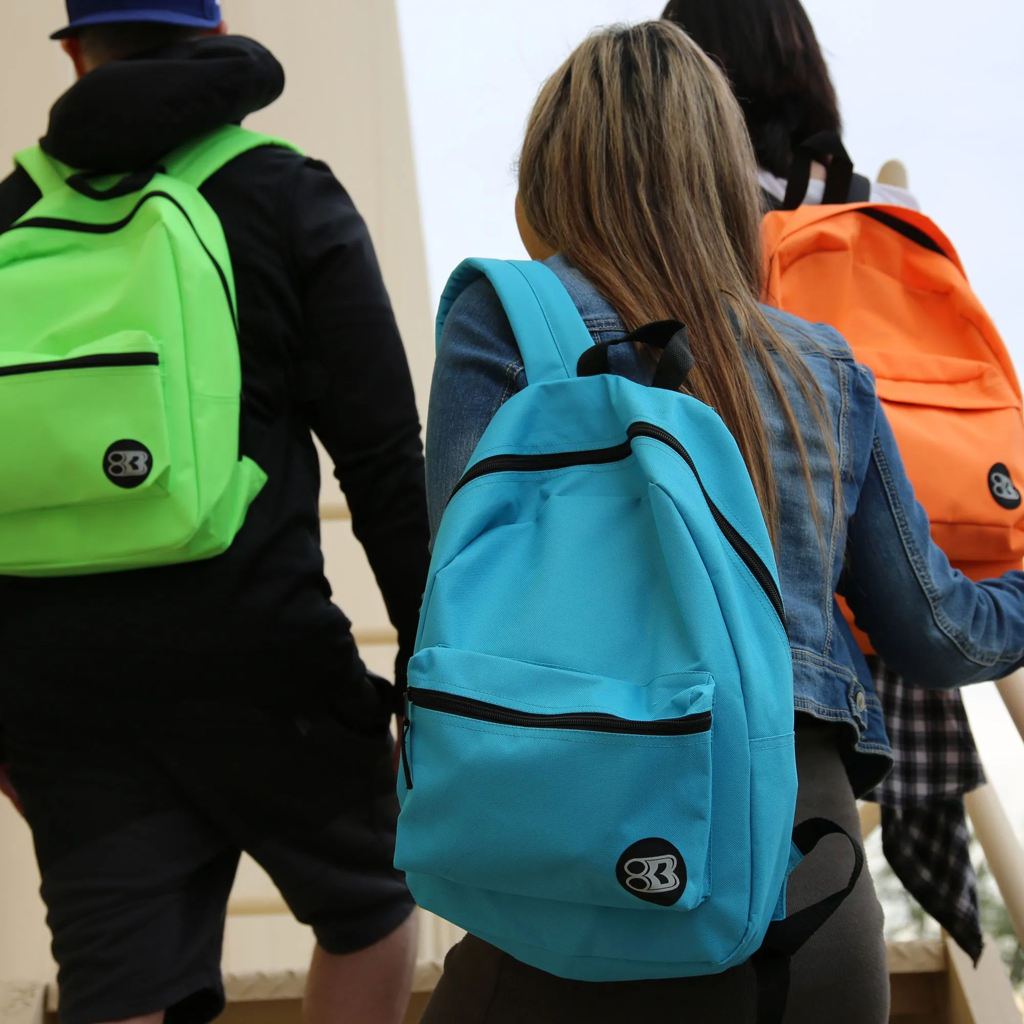 Basic 16" Lime Green Backpack