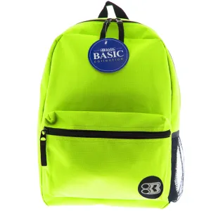 Basic 16" Lime Green Backpack