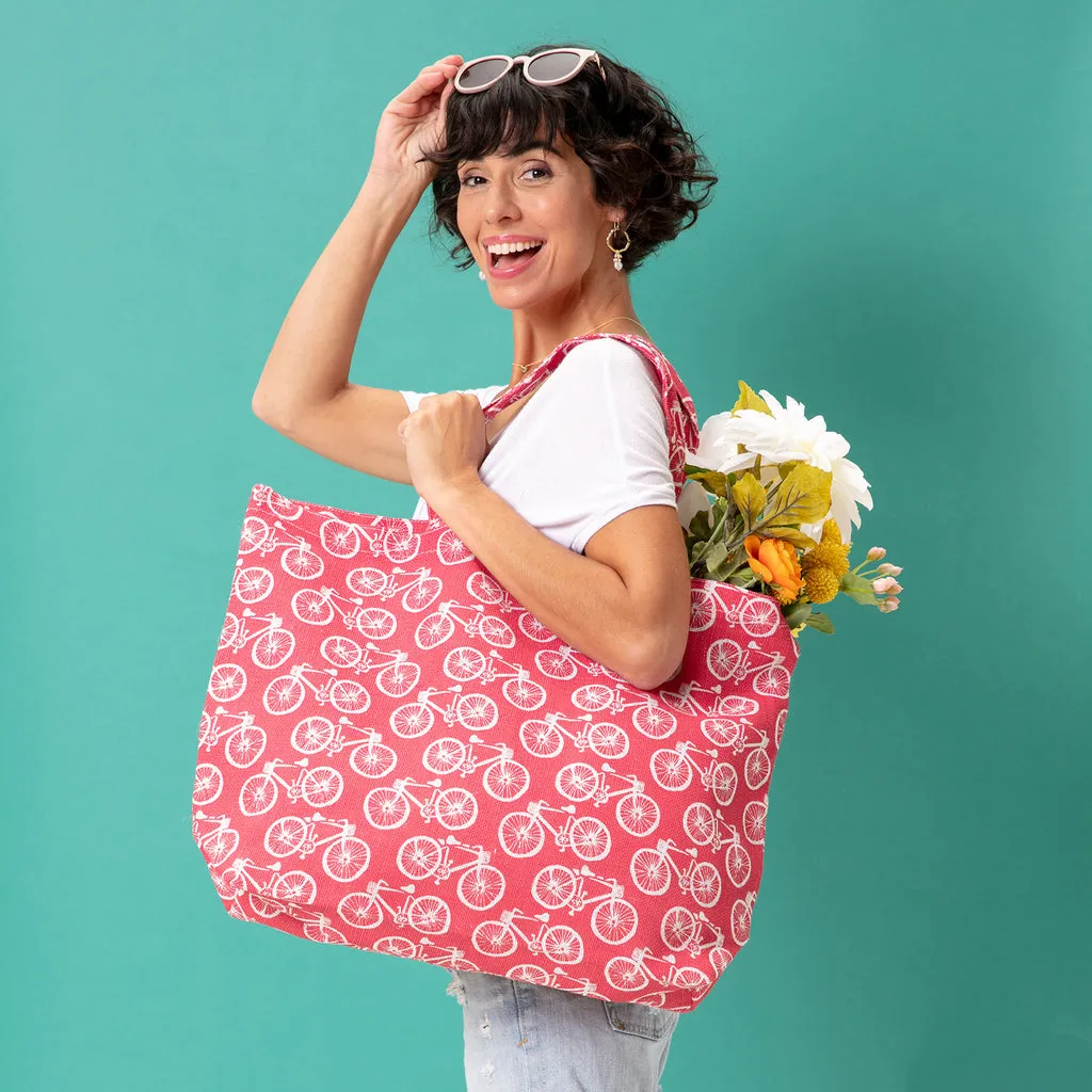Beach Cruiser Jute Tote