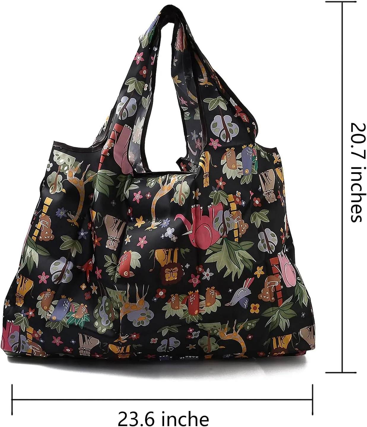 BEEFLYING Foldable Eco-Friendly Nylon Grocery Bags Foldable Reusable Waterproof Shopping Tote Bags