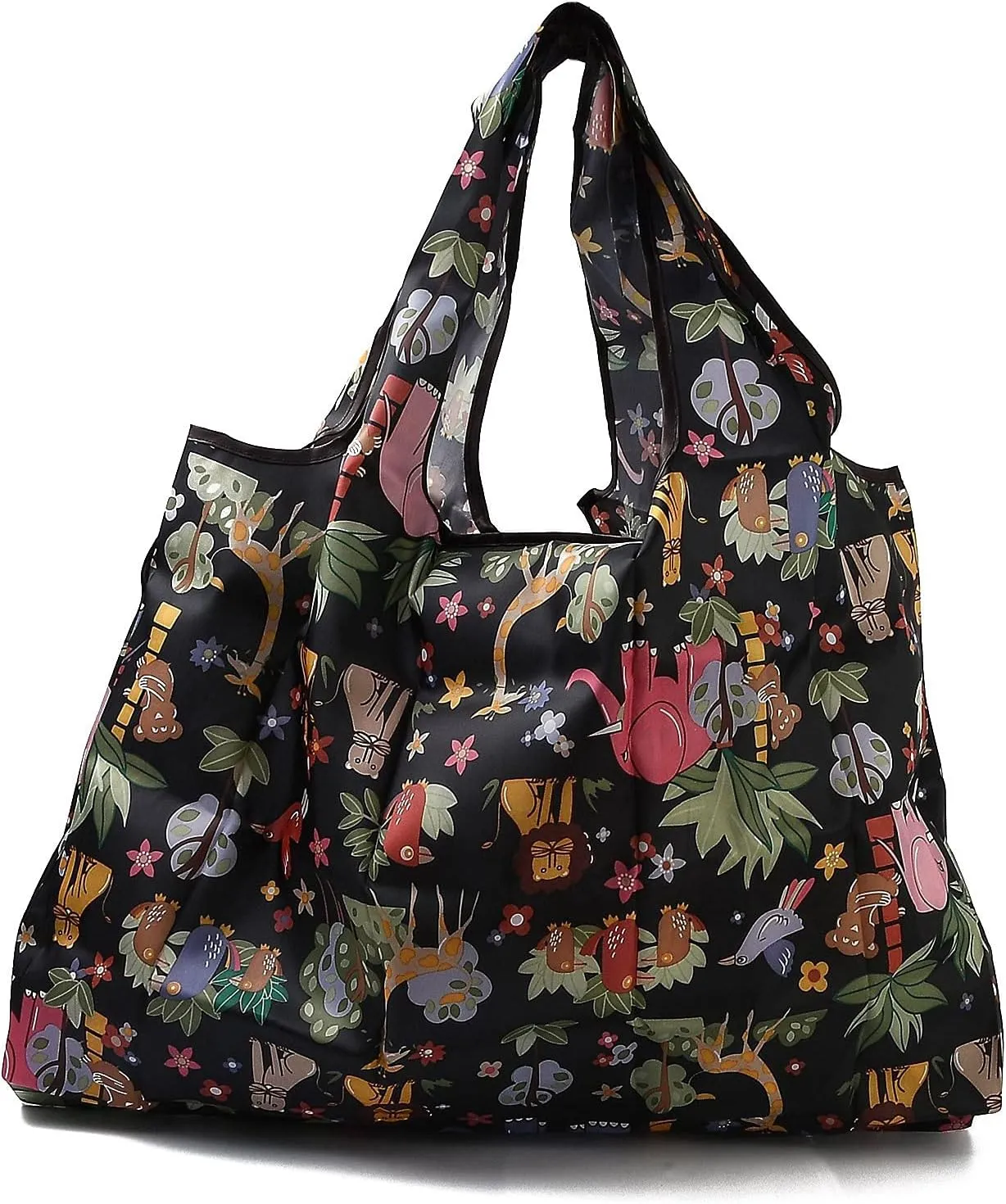 BEEFLYING Foldable Eco-Friendly Nylon Grocery Bags Foldable Reusable Waterproof Shopping Tote Bags
