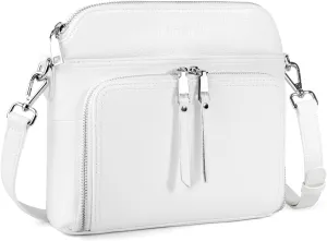 befen Genuine Leather Crossbody Purses for Women, Women's Small Crossbody Shoulder Bag with Built in RFID Wallet