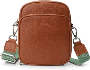 befen Genuine Leather Small Crossbody Purses for Women, RFID Blocking Trendy Cell Phone Travel Purse