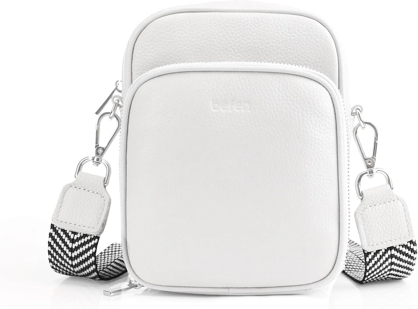 befen Genuine Leather Small Crossbody Purses for Women, RFID Blocking Trendy Cell Phone Travel Purse