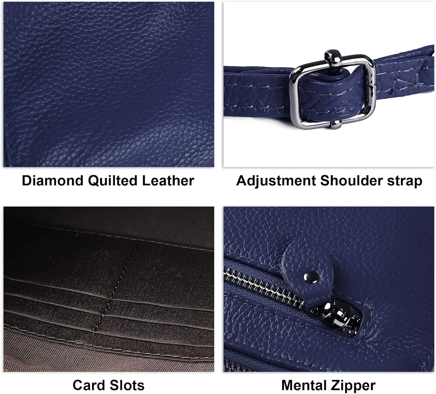 befen Genuine Leather Wristlet Clutch Wallet Purses Small Crossbody Bags for Women with RFID Blocking Card Slots