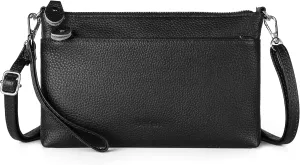 befen Genuine Leather Wristlet Clutch Wallet Purses with RFID Blocking, Small Crossbody Bags Shoulder Handbag for Women