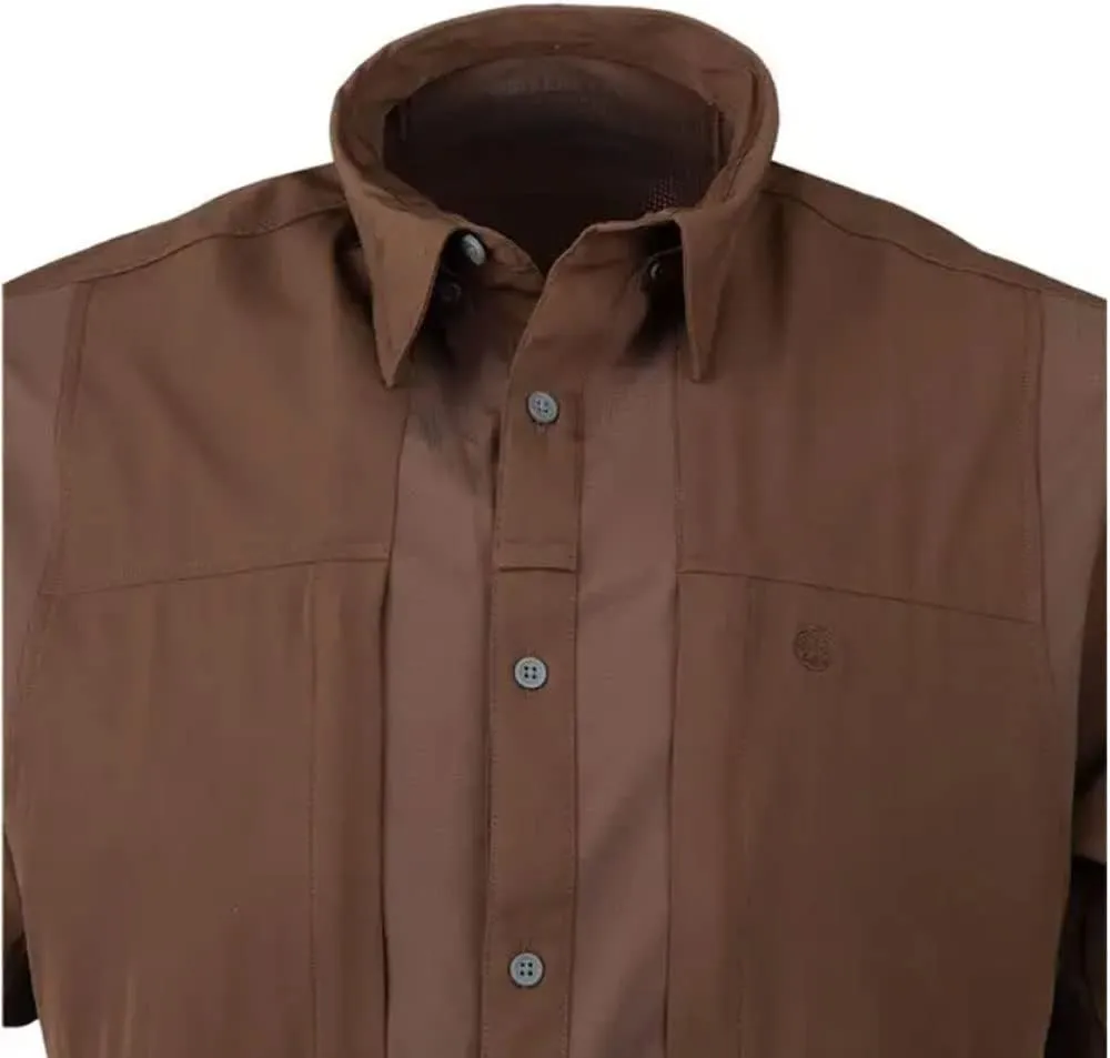 Beretta Men's TKAD Flex Breathable Lightweight Button-Down Outdoor Casual Active Tactical Short Sleeve T-Shirt