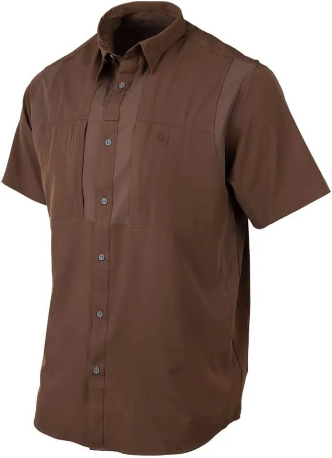 Beretta Men's TKAD Flex Breathable Lightweight Button-Down Outdoor Casual Active Tactical Short Sleeve T-Shirt