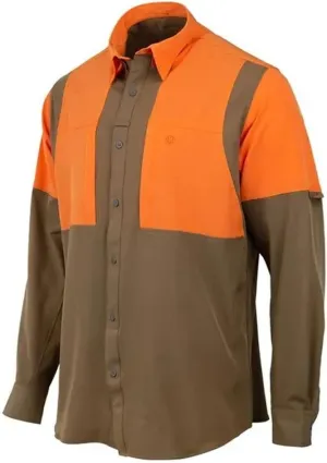 Beretta Men's TKAD Flex UV 50 Sun Protection Breathable Wrinkle-Resistant Active Outdoor Casual Long-Sleeve Button-Down Shirt