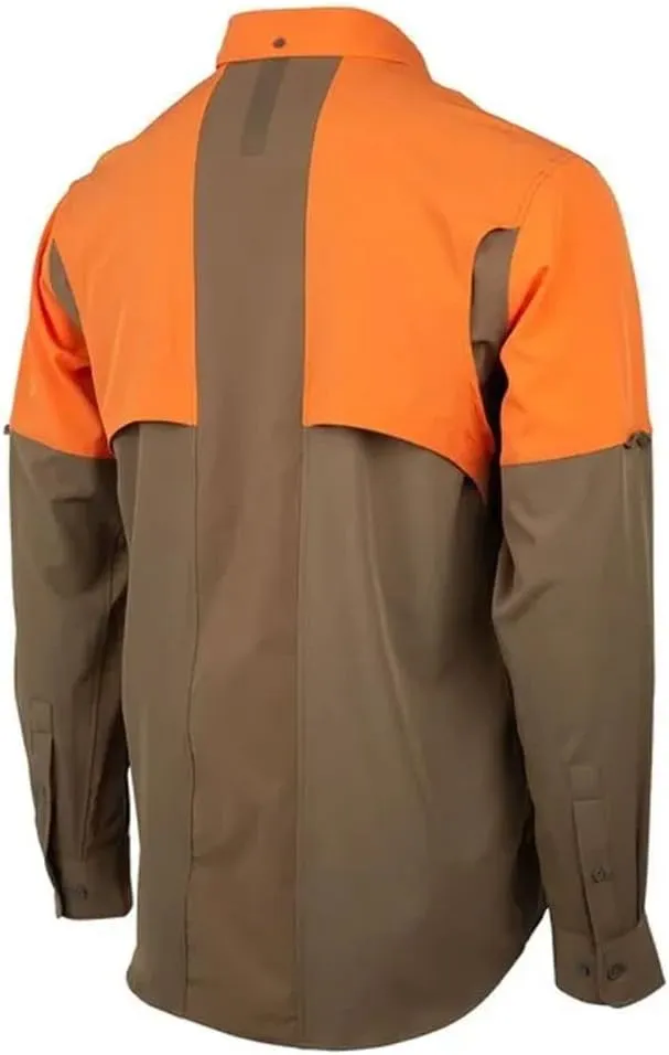Beretta Men's TKAD Flex UV 50 Sun Protection Breathable Wrinkle-Resistant Active Outdoor Casual Long-Sleeve Button-Down Shirt