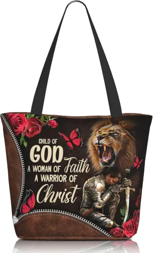 Bible Tote Bags for Women Christian Tote Bags Reusable Shoulder Bag Church Bags Christian Gifts for Women Work
