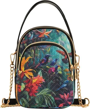 Bird Flowers Spring Small Crossbody Bags for Women Adjustable Strap Purses Travel Handbags 20861138