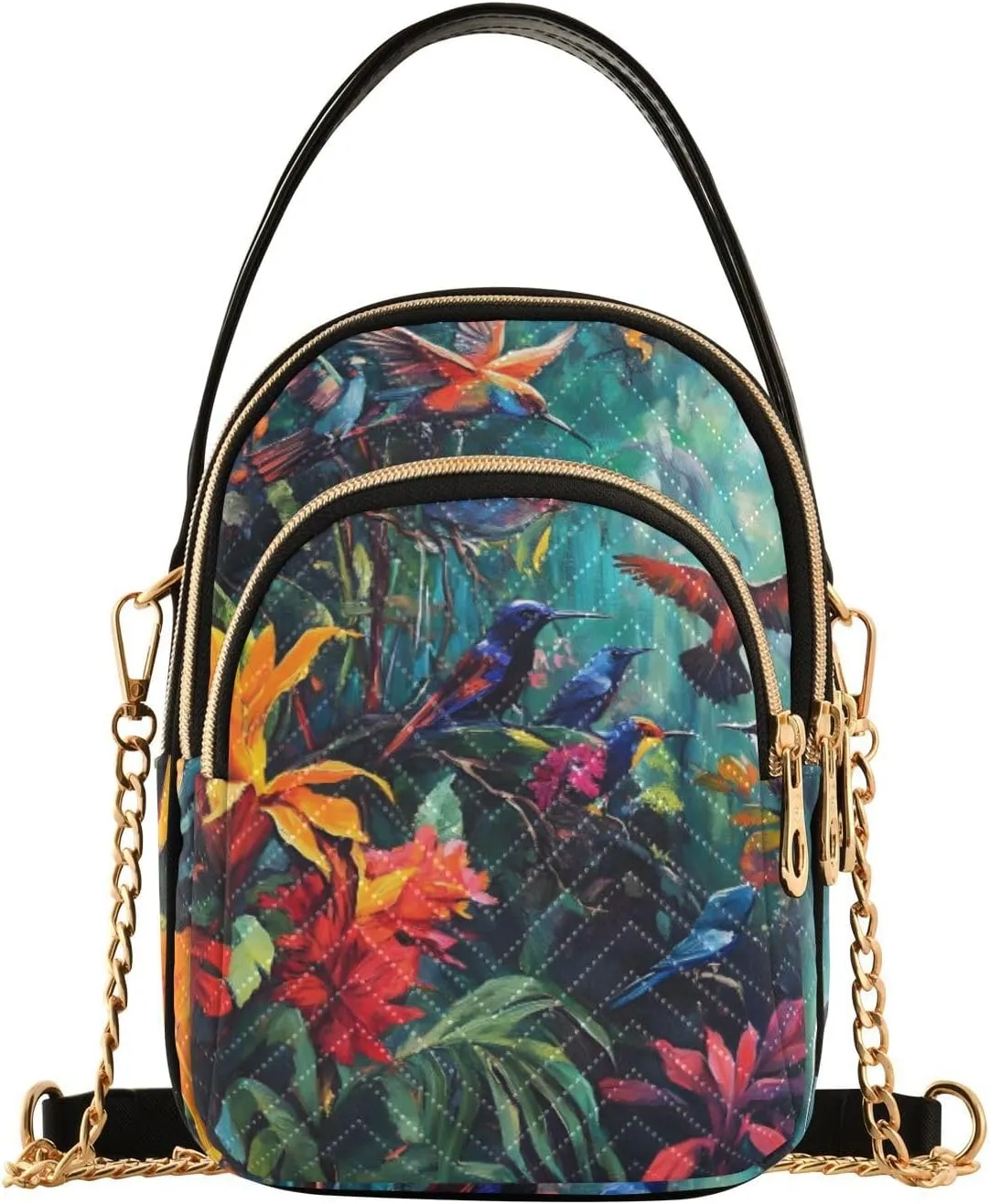 Bird Flowers Spring Small Crossbody Bags for Women Adjustable Strap Purses Travel Handbags 20861138