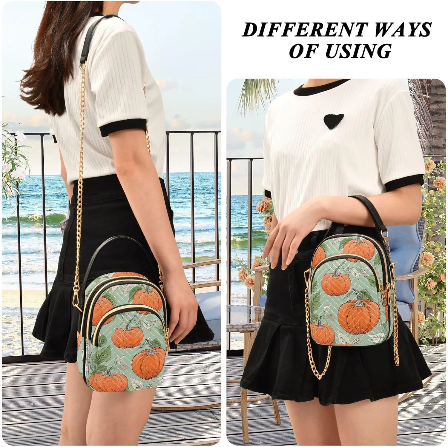 Black and Beige Plaid Woman Shoulder Crossbody Bag, Trendy Crossbody Purses Shoulder Purse Crossbody