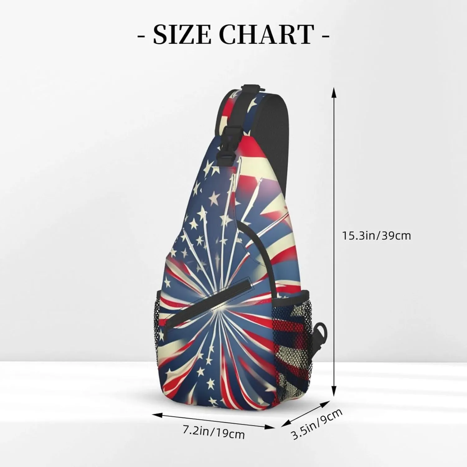 Black And Gold Flowers Crossbody Bag Chest Shoulder Bag Small Casual Backpack Suitable For Women Men Hiking